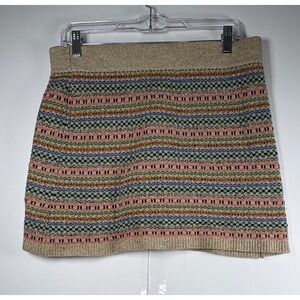Madewell Wallace J‎ Crew Women's Fair Isle Merino Wool Mini Skirt Sz Med Sweater